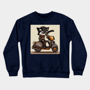 A steampunk fox fursona with boots Crewneck Sweatshirt